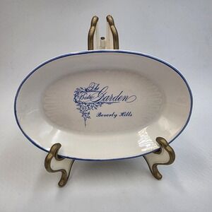 The Bistro‎ Garden in Beverly Hills Porcelain Ashtray Dish Collectible 70s